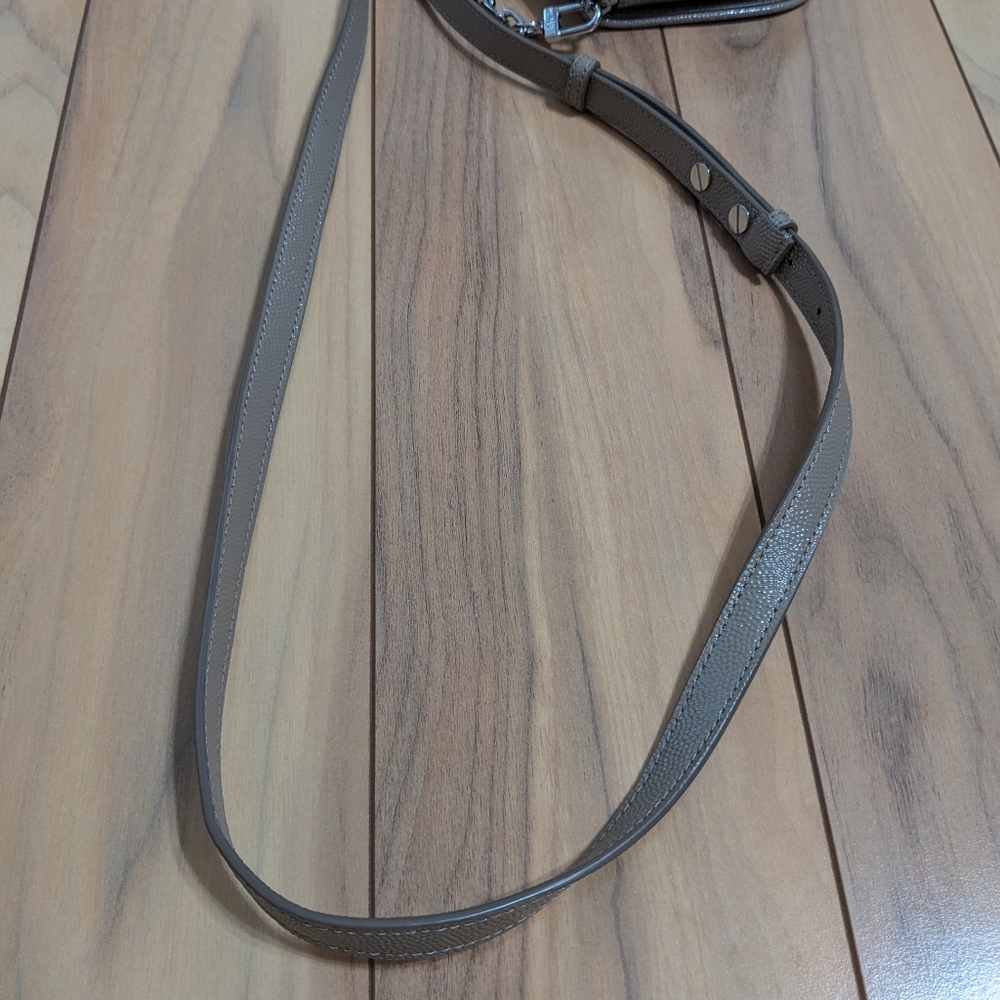 EUC! Tory Burch Britten Mini Crossbody Bag In Tan/Beige - Picture 11 of 16